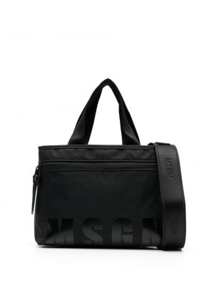 Nákupná taška s potlačou Msgm čierna