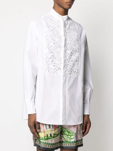 Camisa con bordado Valentino blanco