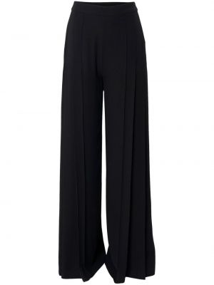 Spodnie plisowane Carolina Herrera czarne