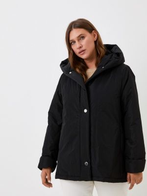 Утепленная демисезонная куртка Sophia черная