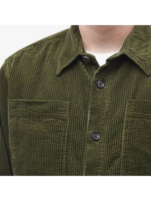 Рубашка Oliver Spencer зеленая