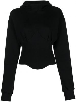 Bavlněný top s kapucí Chiara Ferragni černý