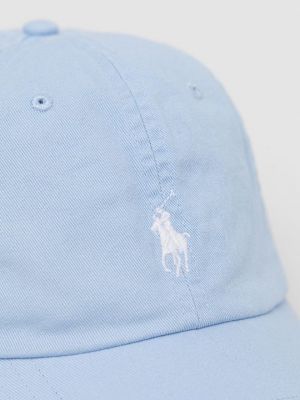 Хлопковая кепка Polo Ralph Lauren синяя
