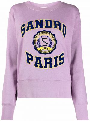 Sudadera con estampado Sandro Paris violeta