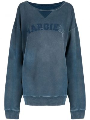 Sweatshirt mit print Maison Margiela blau