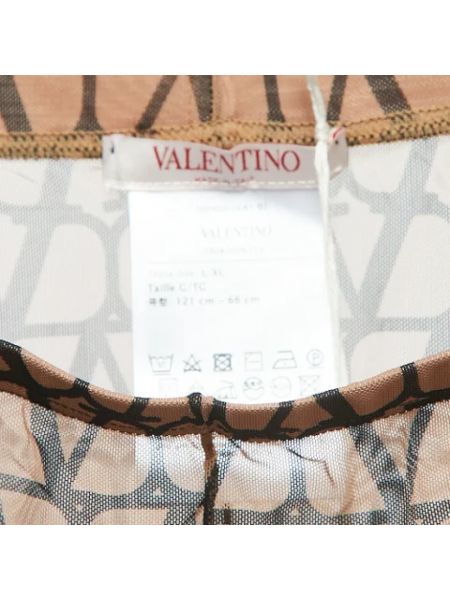 Spodnie tiulowe Valentino Vintage brązowe