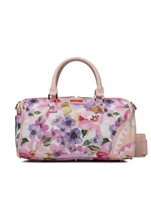 Potovalna torba s cvetličnim vzorcem Sprayground roza