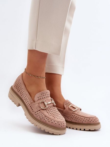 Ažuurne loafer-kingad Kesi roosa