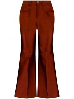 Pantalon en satin Giambattista Valli orange