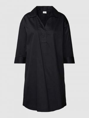 Sukienka midi z dekoltem w serek S.oliver Black Label czarna
