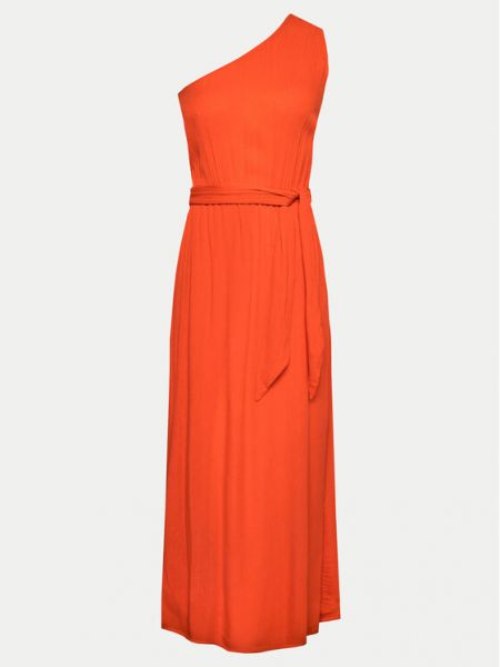 Priliehavé dlouhé šaty Billabong oranžová