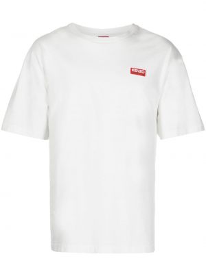 Тениска с кръгло деколте Kenzo бяло