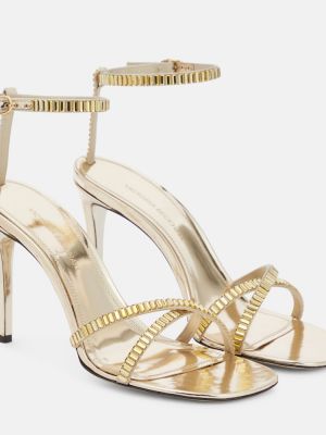 Sandály na podpatku Victoria Beckham - Zlato