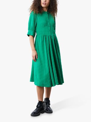 Платье-рубашка Lollys Laundry зеленое