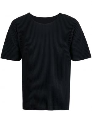 Plisēti t-krekls Issey Miyake melns