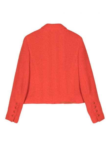 Veste à boutons en laine Chanel Pre-owned rouge