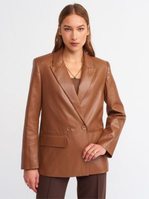 Kožená bunda z ekologickej kože Dilvin