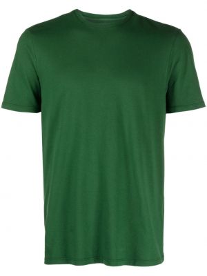 Βαμβακερή μπλούζα με στρογγυλή λαιμόκοψη Majestic Filatures πράσινο