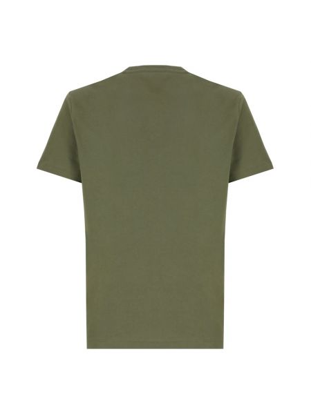 Camisa de algodón de cuello redondo Polo Ralph Lauren verde