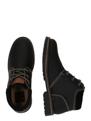 Μπότες με κορδόνια Dockers By Gerli μαύρο