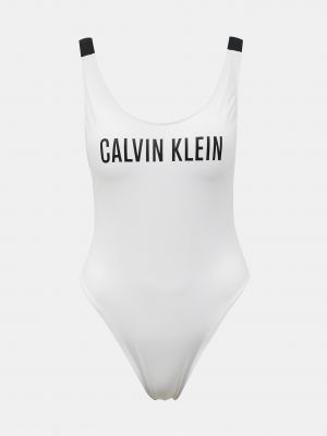 Egyrészes fürdőruha Calvin Klein szürke