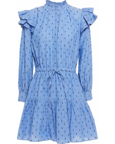 Sukienka mini bawełniana Joie, niebieski