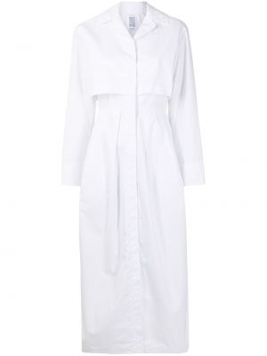 Vestido midi manga larga Rosie Assoulin blanco