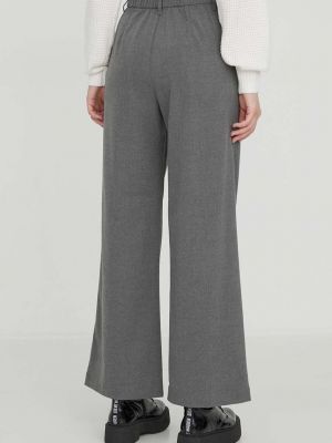 Pantaloni cu talie înaltă Hollister Co. gri