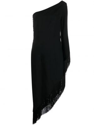 Večerní šaty s třásněmi Taller Marmo černé