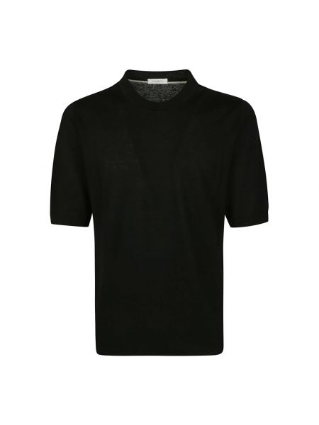 Leinen hemd aus baumwoll Paolo Pecora schwarz