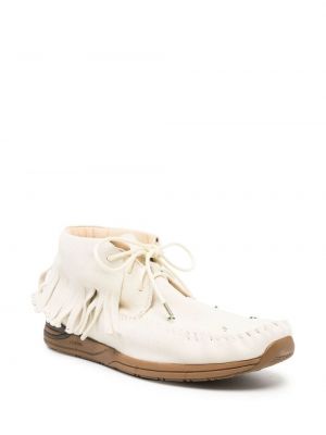 Nahast narmastega loafer-kingad Visvim valge