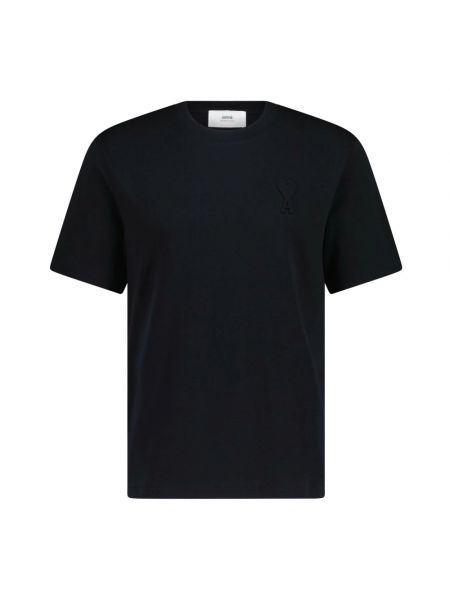 Koszulka oversize relaxed fit Ami Paris czarna
