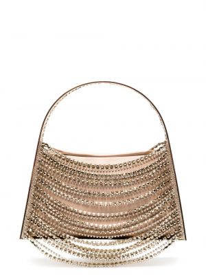 Shopper handtasche mit kristallen Benedetta Bruzziches gold