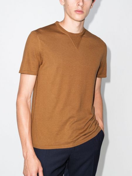 Camiseta de cuello redondo Tom Ford marrón