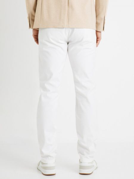 Pantaloni chino Celio alb