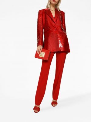 Pailletten blazer Dolce & Gabbana rot
