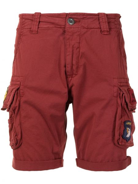 Pantalones cortos cargo Alpha Industries rojo