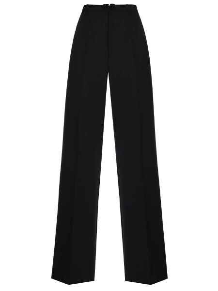 Черные прямые брюки Valentino
