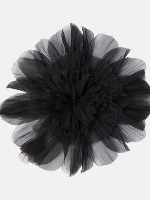Копринена брошка Nina Ricci черно