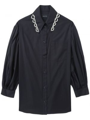 Bavlněná košile Simone Rocha černá