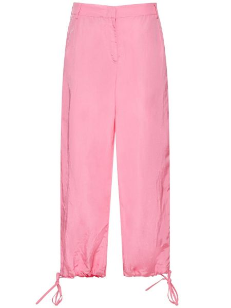Pantaloni din viscoză Msgm roz