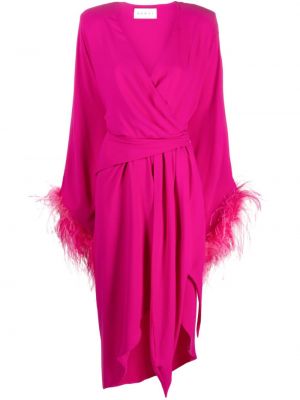 Вечерна рокля с пера Nervi розово