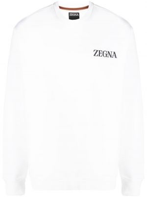 Sweatshirt mit rundem ausschnitt Zegna weiß
