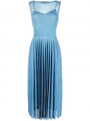 Plisované večerní šaty Antonino Valenti modré