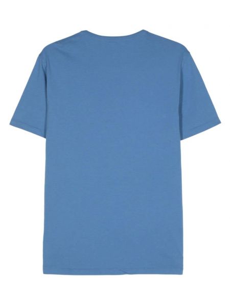 Haftowana koszulka bawełniana Sun 68 niebieska