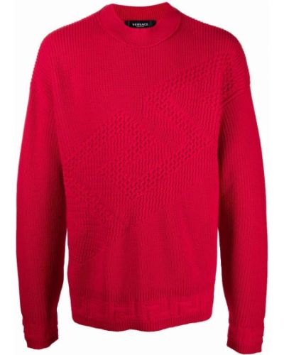 Jersey de tela jersey Versace rojo