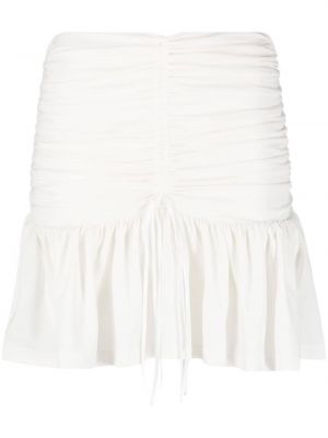 Viskózové sukně s vysokým pasem z polyesteru Nº21 - bílá