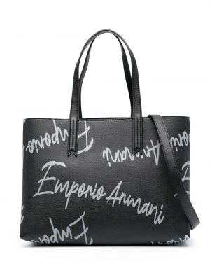 Shopper handtasche mit print Emporio Armani
