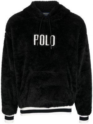 Hímzett kapucnis melegítő felső Polo Ralph Lauren fekete