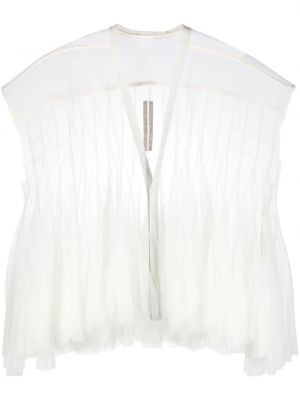 Блуза от тюл Rick Owens бяло